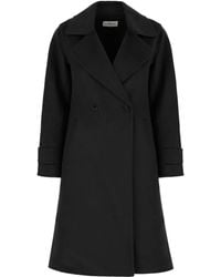 The Dynamis Studio - Double-Breasted Wool Coat - Lyst
