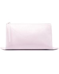 Jil Sander - Logo-Embossed Clutch Bag - Lyst