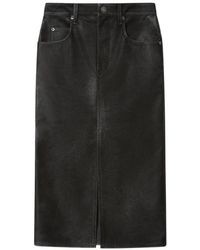Isabel Marant - Bisane Faux Leather Skirt - Lyst