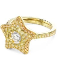 Swarovski - Sublima Star-Motif Crystal-Embellished Ring - Lyst