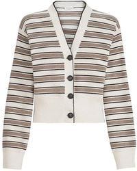 Brunello Cucinelli - Katoenen Vest Met Mousserende Strepen - Lyst