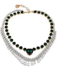 Anton Heunis - Minerva Crystal-Embellished Heart-Pendant Necklace - Lyst