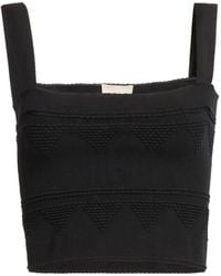 Elie Saab - Ribbed-Knit Top - Lyst