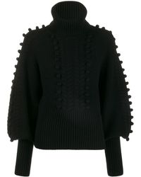 Temperley London Chrissie Bobble Knit Jumper - Black
