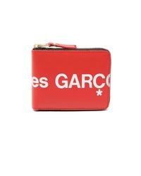 Comme des Garçons - Logo-Print Leather Wallet - Lyst