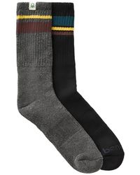 Benetton - Striped Knitted Socks Pack (Set Of Two) - Lyst