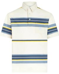 Etro - Gestreiftes Poloshirt Mit Pegaso-Stickerei - Lyst