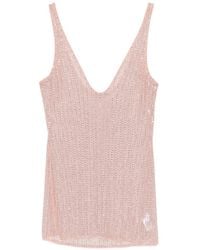 VENUJA - Crystal-Embellished Sleeveless Mini Dress - Lyst