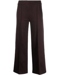 Semicouture - Roma Decorative-Stitching Wide-Leg Trousers - Lyst