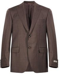 Canali - Single-Breasted Notched-Lapels Suit - Lyst