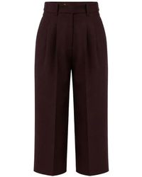 Elisabetta Franchi - Pantalon Ample À Design Plissé - Lyst