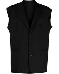 Raf Simons - Single-Breasted Sleeveless Blazer - Lyst