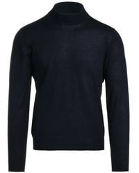 FILIPPO DE LAURENTIIS - Wool Mock-Neck Sweater - Lyst