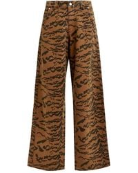 Essentiel Antwerp - Jeans mit Tiger-Print - Lyst