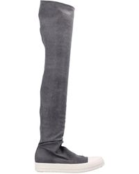 Rick Owens - High Socks Over-The-Knee Suede Sneakers - Lyst