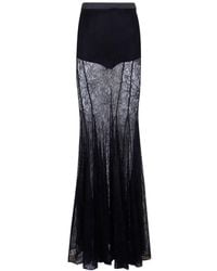 Elisabetta Franchi - Long Flamenco Skirt - Lyst