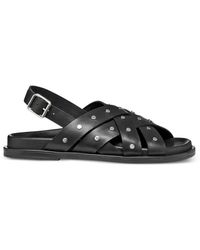 Geox - Adelash Studded Crossover-Strap Sandals - Lyst