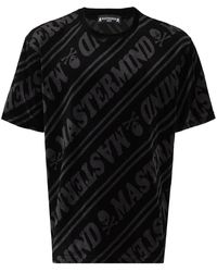 Mastermind Japan - Logo-Print Velour T-Shirt - Lyst