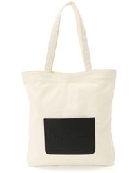 agnès b. - Logo-appliqué Canvas Tote Bag - Lyst