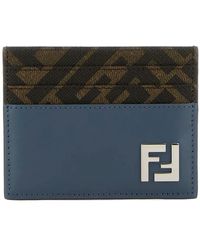 Fendi - Porte-Cartes En Cuir À Motif Ff - Lyst