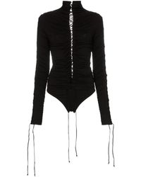 Unravel Project Lace-up Bodysuit - Black
