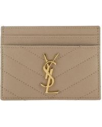 Saint Laurent - Cassandre Matelassé Leather Cardholder - Lyst