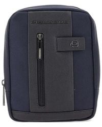 Piquadro - Zip Pocket Shoulder Bag - Lyst