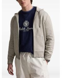 Polo Ralph Lauren - Logo-Embroidered Zip-Up Hoodie - Lyst