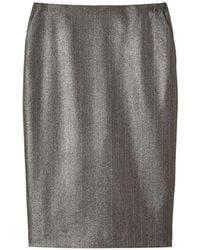 Twinset - Pinstriped Midi Skirt - Lyst