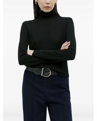 Chloé - Circular-Buckle Leather Belt - Lyst