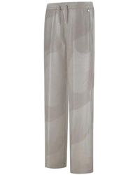 Herno - Floral-Print Silk Trousers - Lyst