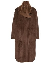 Collection Privée - Faux-Shearling Oversized Coat - Lyst