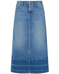 Mother - Giacca Snacks! The Big Bite Gonna Midi Denim The Fortune Cookie - Lyst