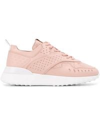Tod's - Perforated Detail Low Top Sneakers - Lyst