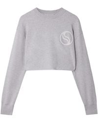 Stella McCartney - Wave Cropped Sweatshirt - Lyst