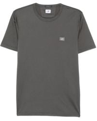 C.P. Company - Katoenen T-Shirt Met Logopatch - Lyst
