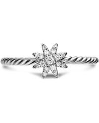 David Yurman - Petite Starburst Diamond Ring - Lyst