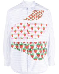 Comme des Garçons - Strawberry-print Panel Shirt - Lyst