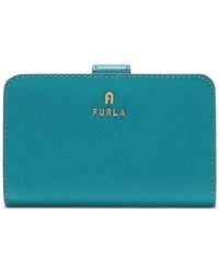Furla - Medium Camelia Logo-Detail Compact Wallet - Lyst