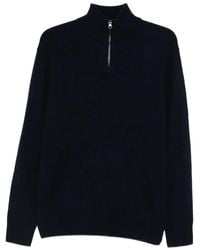 Aspesi - Zip-Neck Sweater - Lyst