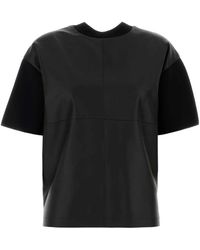 Max Mara - Leather And Viscose Crepe Boxy Sweater - Lyst