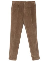 Incotex - Pleated Corduroy Trousers - Lyst