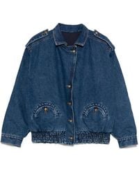Blazé Milano - Elasticated Pocket Denim Jacket - Lyst