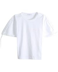Givenchy - Logo-Embroidered Sleeve-Detail T-Shirt - Lyst