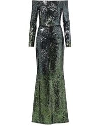 Elie Saab - Ombre Sequined Silk-Blend Gown - Lyst