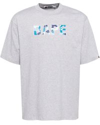 A Bathing Ape - T-Shirt Abc À Motif Camouflage - Lyst