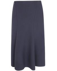 N°21 - Jupe Mi-Longue À Empiècements - Lyst