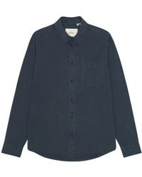 Les Deux - Garment-Dyed Chest-Pocket Shirt - Lyst