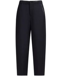 Marni - Logo-Embroidered Tapered Trousers - Lyst