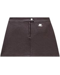 Courreges - Reedition Vinyl Mini Skirt - Lyst